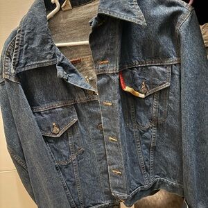 Denim Jacket with Embroidered Detail